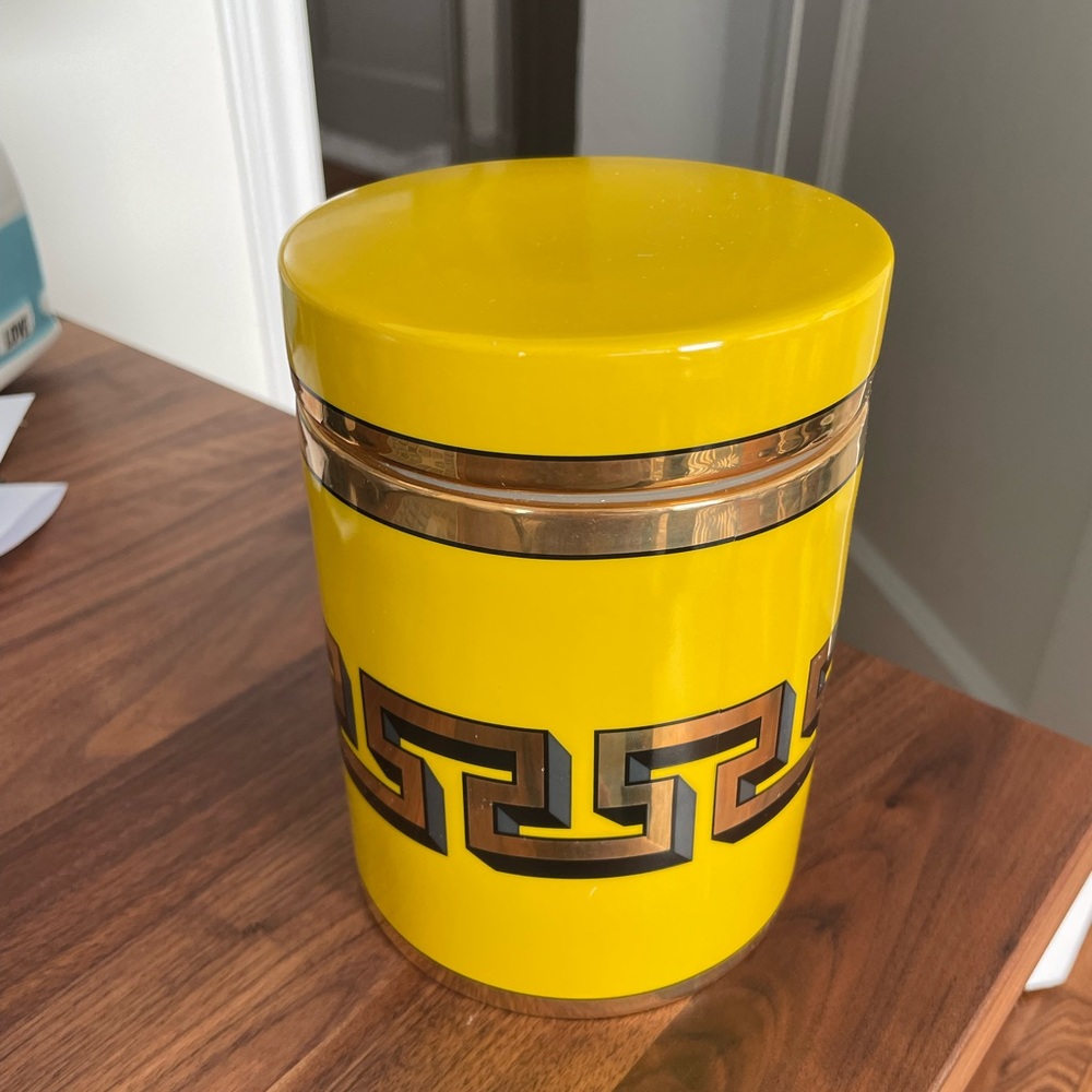 Jonathan Adler Greek Kry Yellow Canister